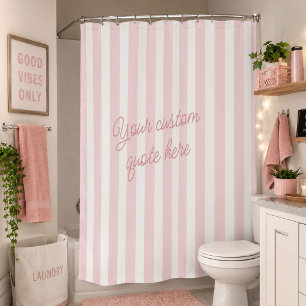 Custom Quote Preppy Coastal Cottage Bathroom