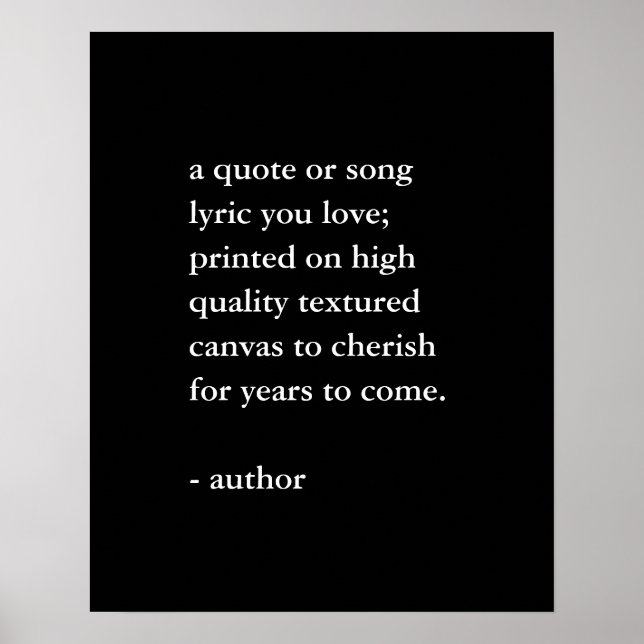 Custom Quote Print (Front)