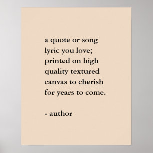 Custom Quote Print 