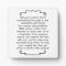 Custom Quote Saying Letter Personalized Keepsake