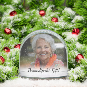 Custom Quote Saying Photo Personalized Keepsake Snowglobe