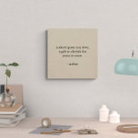 Custom Quote Sign, Wood Wall Art<br><div class="desc">Add your favourite short quote, saying or verse to this wood wall art. A simple and beautiful inspiration for your office or home. Add your custom message to make a personal and memorable gift that will be cherished for years to come.</div>