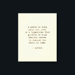 Custom Quote Wall Art Typewriter Font<br><div class="desc">Add your favourite poem or verse to this high quality gallery wrap canvas. Customize the text,  font and size to make a memorable gift for yourself or loved one to admire and be inspired for years to come.</div>