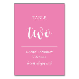 Custom Quote Wedding Table Numbers