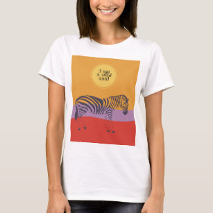 Custom quote zebra safari modern soul t-shirt