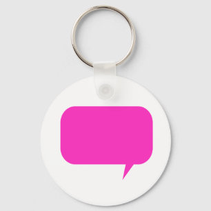 Custom Quotebox Pink Keychain