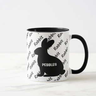 Custom Rabbit Silhouette Mug