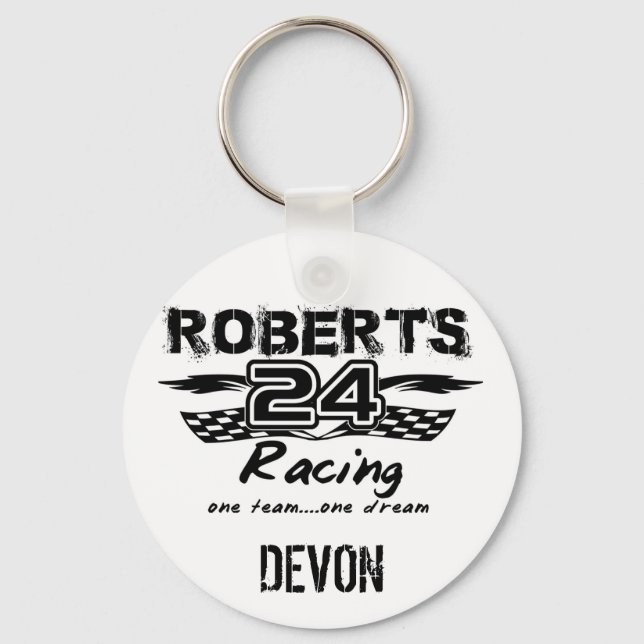 Custom Racing Keychain (Front)
