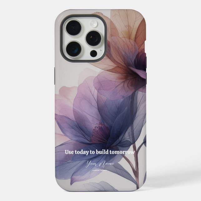 Custom Radiant Petals iPhone 15 Pro Max Cas Case (Back)