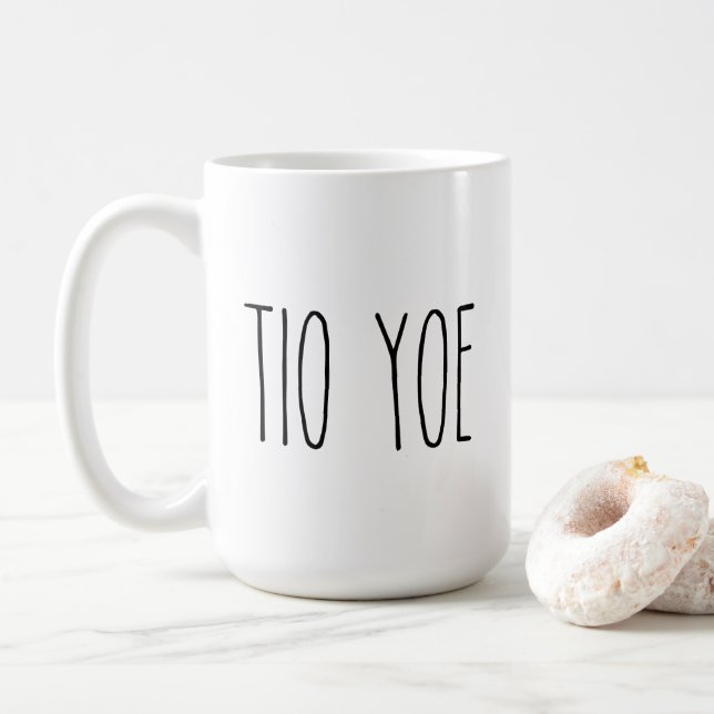 Custom RAE DUNN inspired TIO YOE Coffee Mug (With Donut)