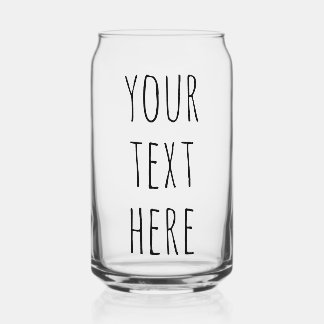Custom Rae Dunn Text | Personalized Gifts Can Glass
