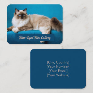 Custom Ragdoll Cattery Business Card 