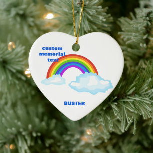 Custom Rainbow Bridge Paw Ornament