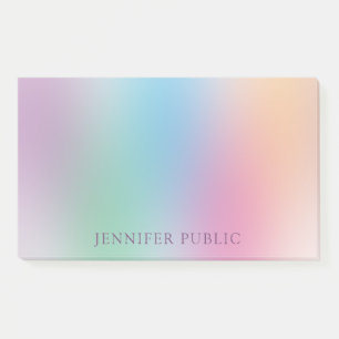 Custom Rainbow Colors Elegant Modern Template Post-it Notes