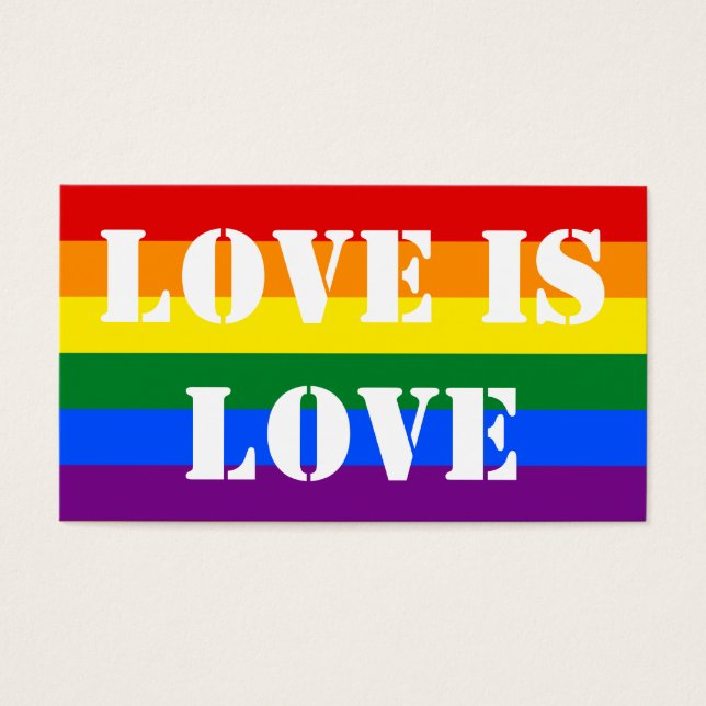 Custom Rainbow Flag Gay Pride LGBT Love is Love (Front)