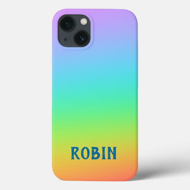 Custom Rainbow Gradient Case-Mate iPhone Case (Back)
