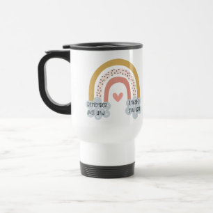 Custom Rainbow How Amazing You Are Name Travel Mug