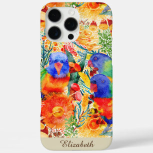 Custom Rainbow Lorikeet Garden  iPhone 16 Pro Max Case
