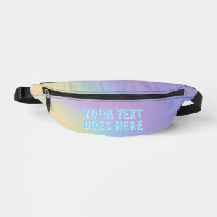 Custom Rainbow Pastel Fanny Pack Create Your Own 