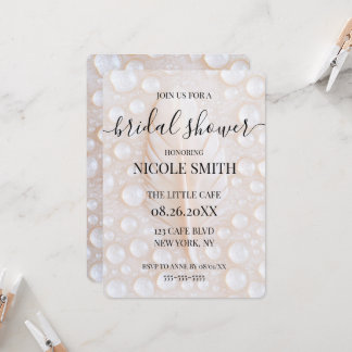 Custom Raindrops Feather Bridal Shower Invitation