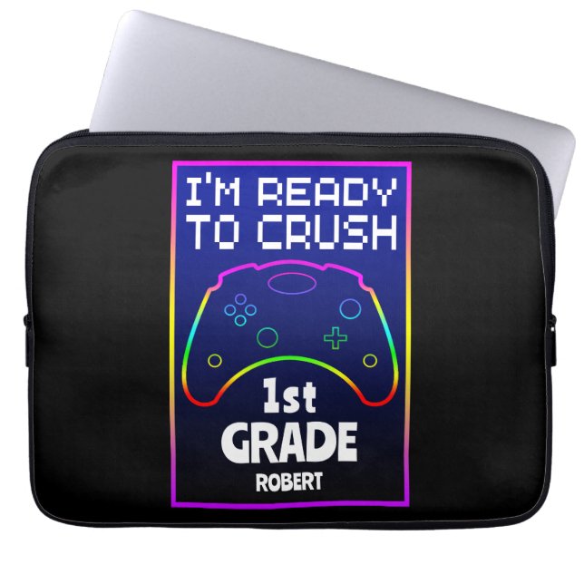 Custom Ready To Crush Back To School  Laptop Sleeve (Front)
