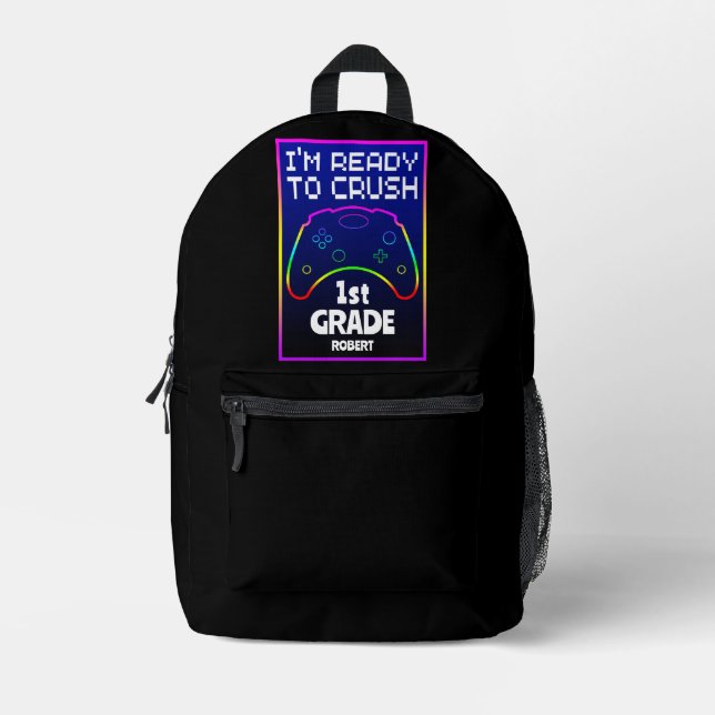 Custom Ready To Crush Back To School  Printed Backpack (Front)