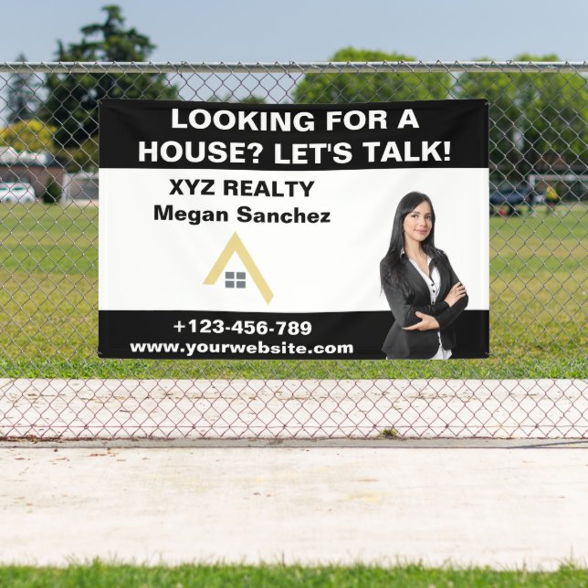Custom Real Estate Broker Logo Promotional Banner (Insitu)
