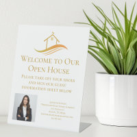 Custom Real Estate Company Open House Gold