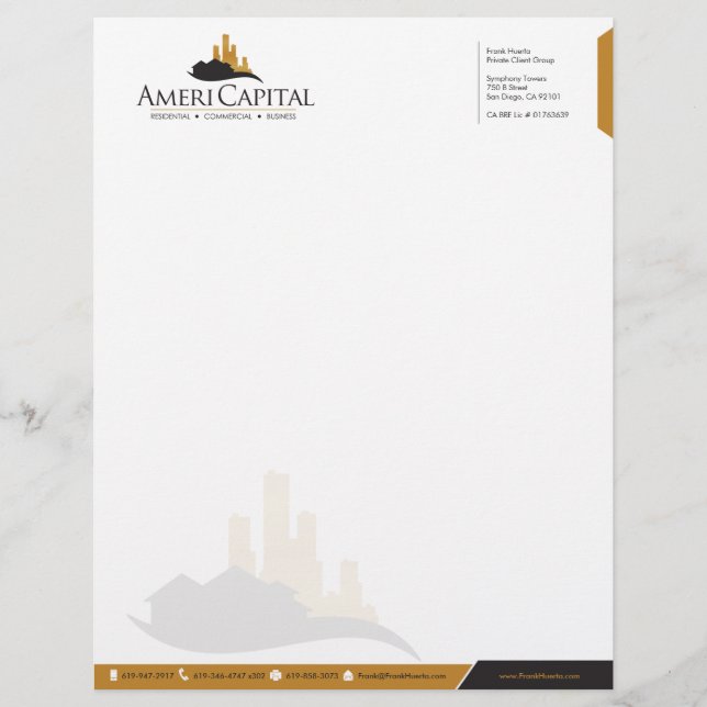 CUSTOM Real Estate Letterhead V1 (Front)