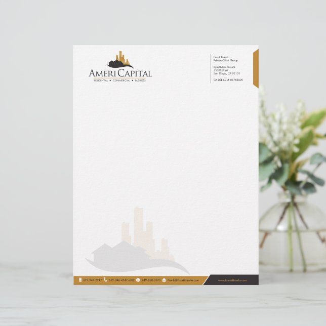 CUSTOM Real Estate Letterhead V1 (Standing Front)