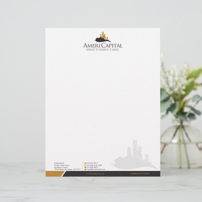 CUSTOM Real Estate Letterhead V2 (Standing Front)