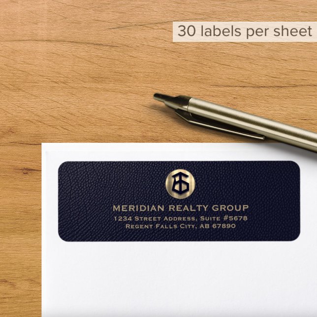 Custom Real Estate Logo Return Address Labels (Creator Uploaded)