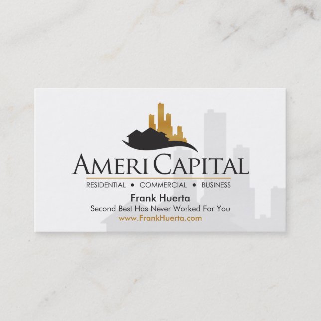 CUSTOM Real Estate V2 Business Card (Front)