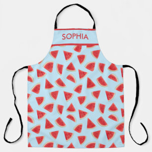 Custom Realistic Watermelon Slice Summer Pattern Apron
