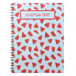 Custom Realistic Watermelon Slice Summer Pattern Notebook