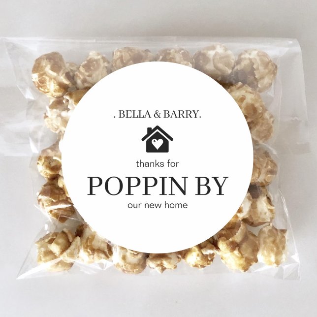 Custom Realtor Open House Housewarming Party Favou Sticker (Creator Uploaded)