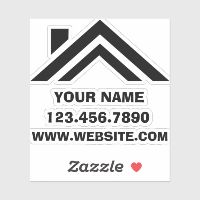 Custom Realtor Real Estate Name Car Truck SUV Viny (Sheet)