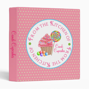 Custom Recipe Binder For Candace- Candi Cupcakes