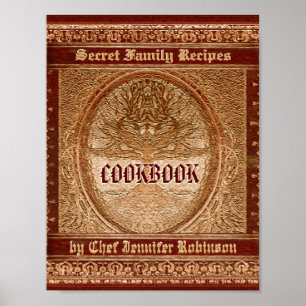 Custom Recipe Binder Front Poster