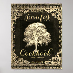 Custom Recipe Binder Front  Poster