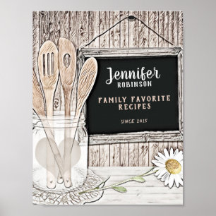 Custom Recipe Binder Front Poster