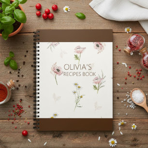 Custom recipe book, Personalized Recipe journal