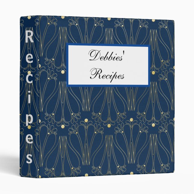 Custom Recipes Binder. Binder (Front/Spine)