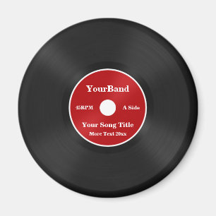 Custom Record Personalize Magnet
