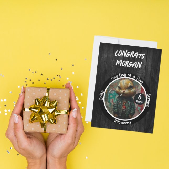 Custom Recovery Anniversary Card - Edgy Street Art (Creator Uploaded)