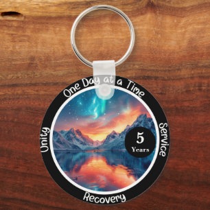 Custom Recovery Milestone Gift - Serenity  Keychain