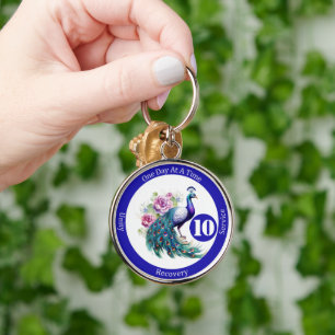 Custom Recovery Milestone Gift   Sobriety Token Keychain
