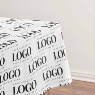 Custom Rectangle Business Company Logo Pattern Tablecloth