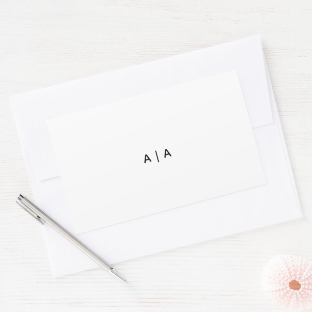 Custom Rectangle Stickers, Format: Sheet of Sticke Sticker (Envelope)