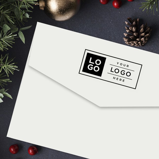 Custom Rectangular Business Logo Company Branded Self-inking Stamp (Creator Uploaded)